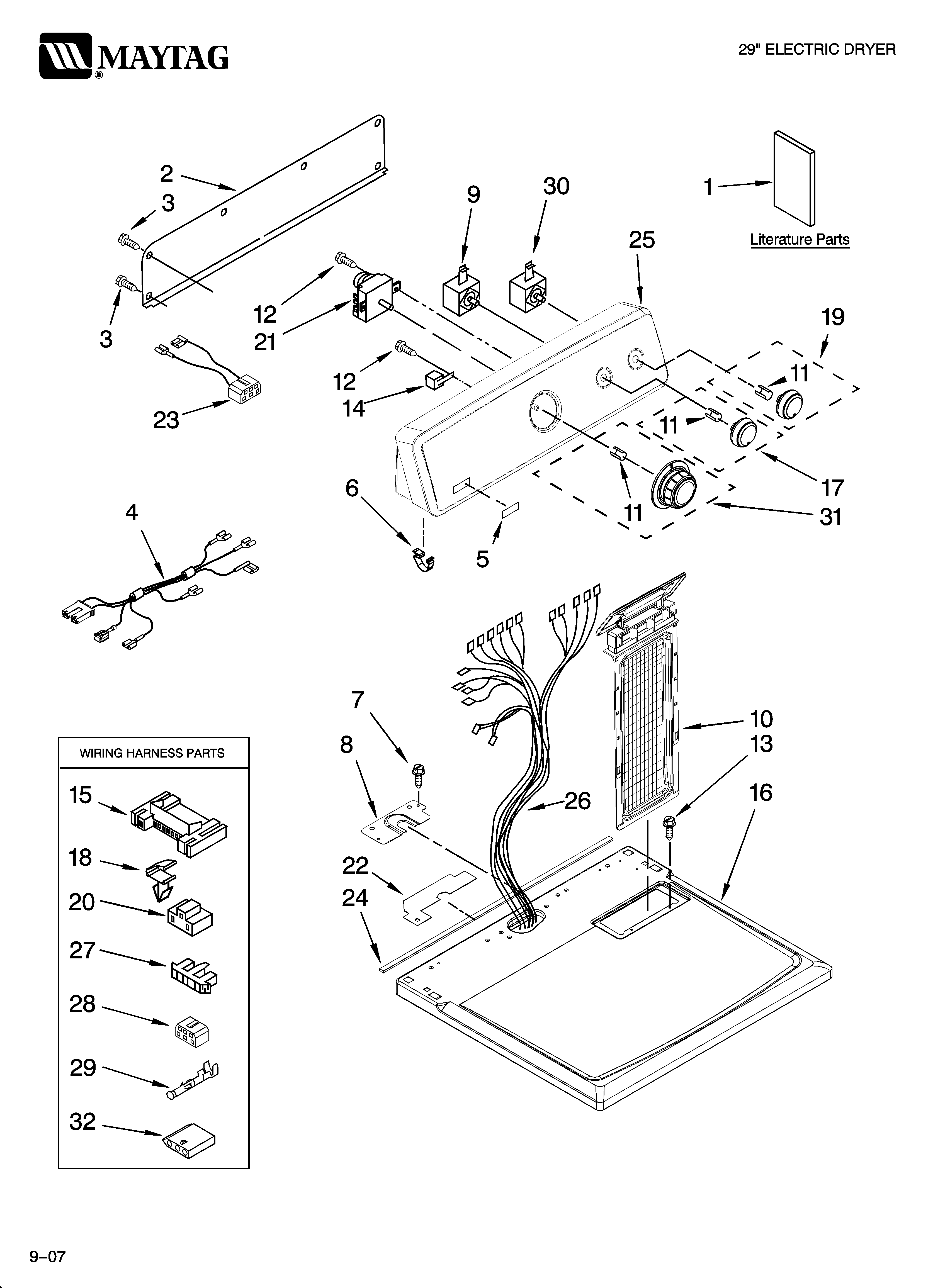 Top and console parts