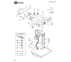 Maytag MED5700TQ1 top and console parts diagram