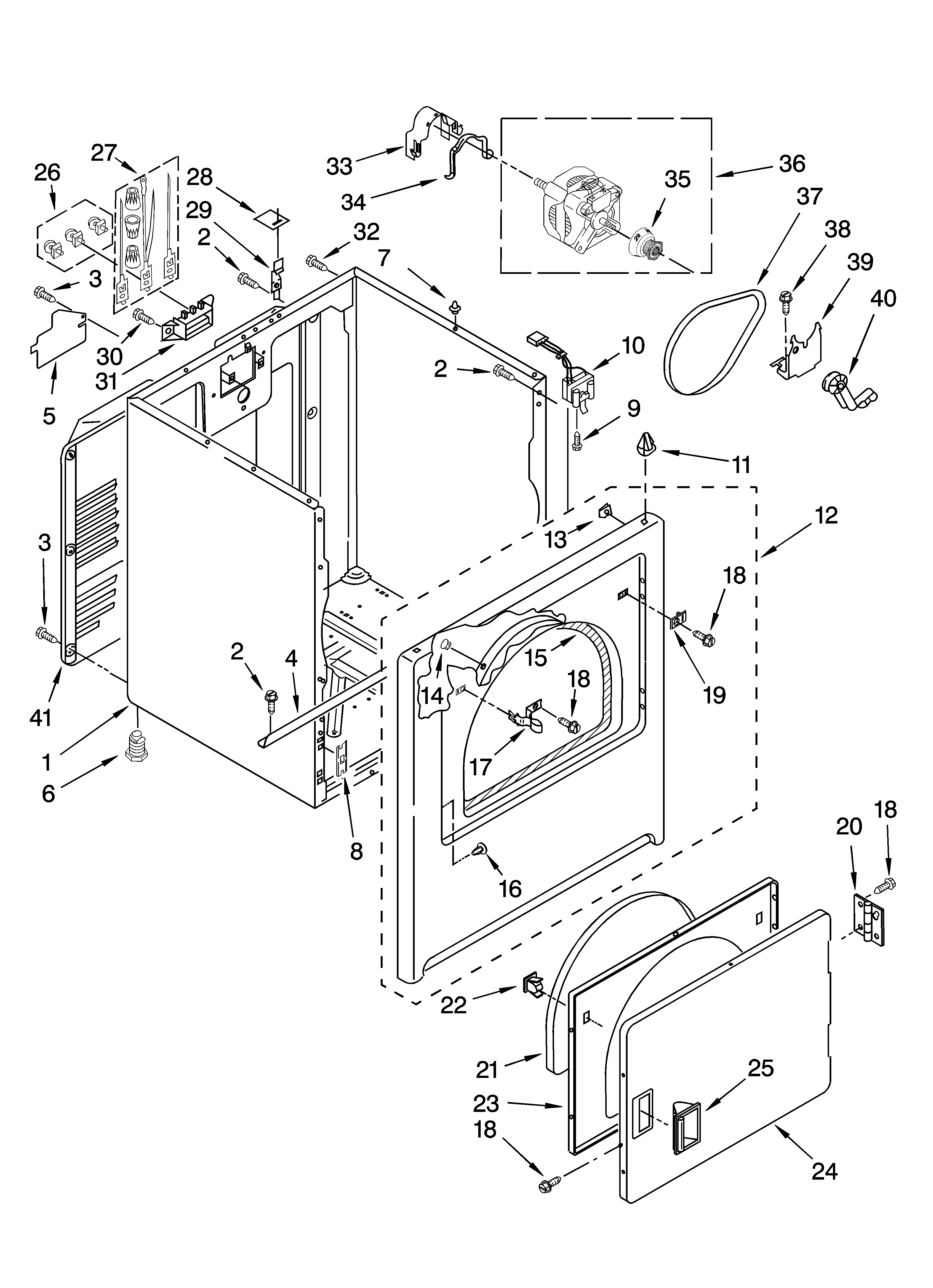 Cabinet parts