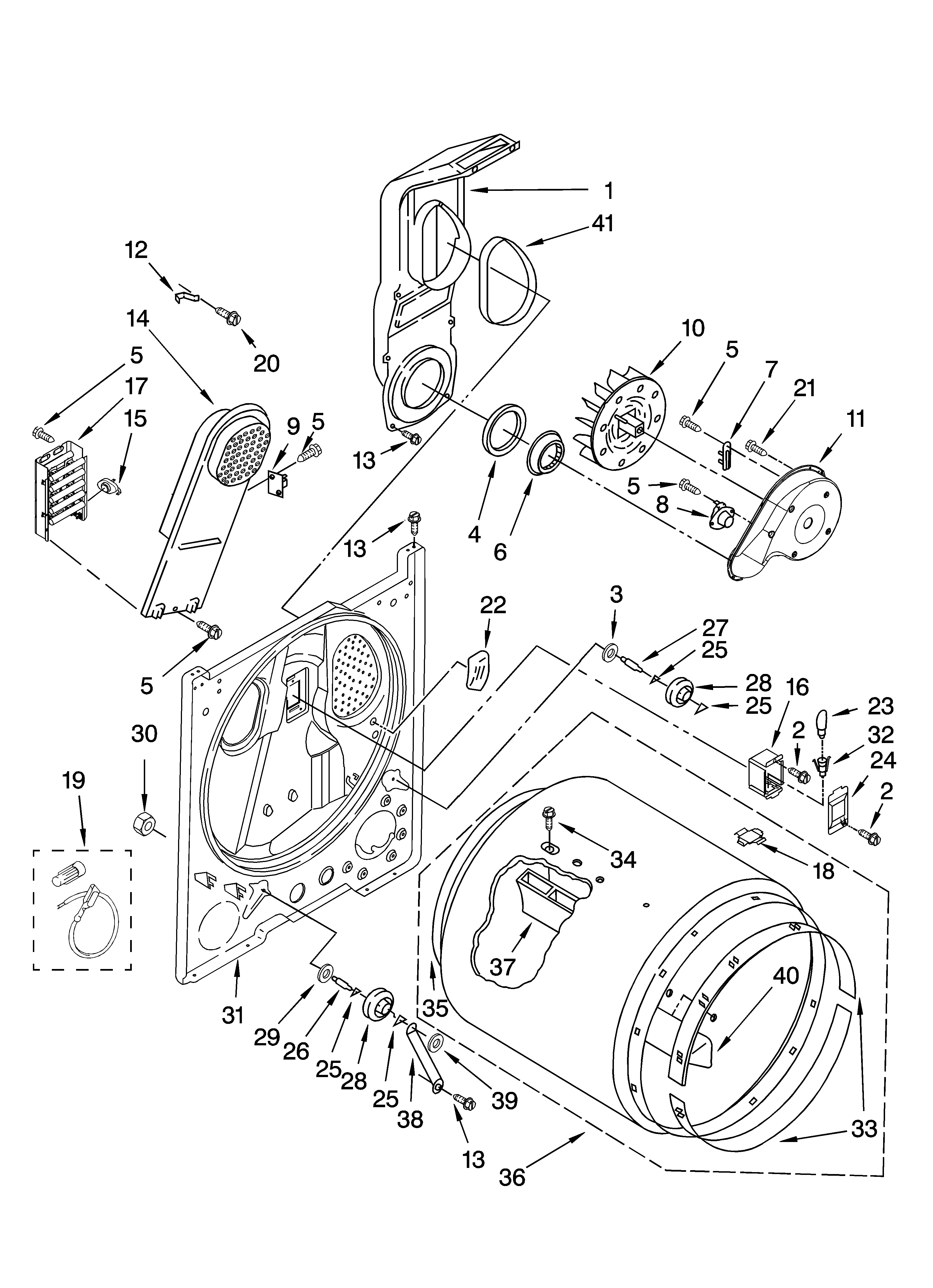 Bulkhead parts, optional parts (not included)