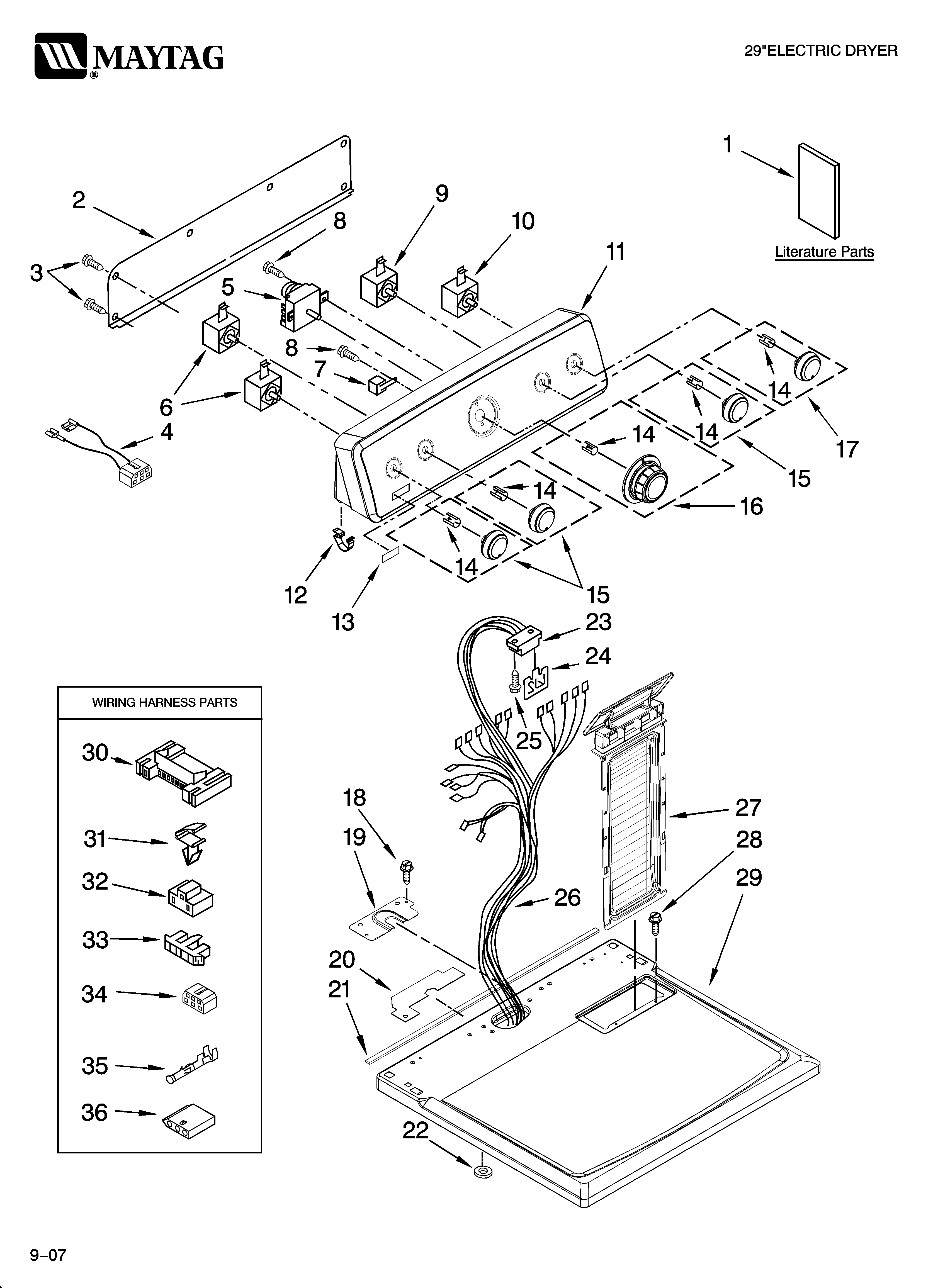 TOP AND CONSOLE PARTS