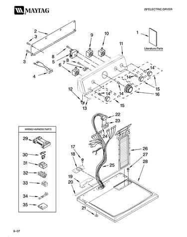 Top and console parts