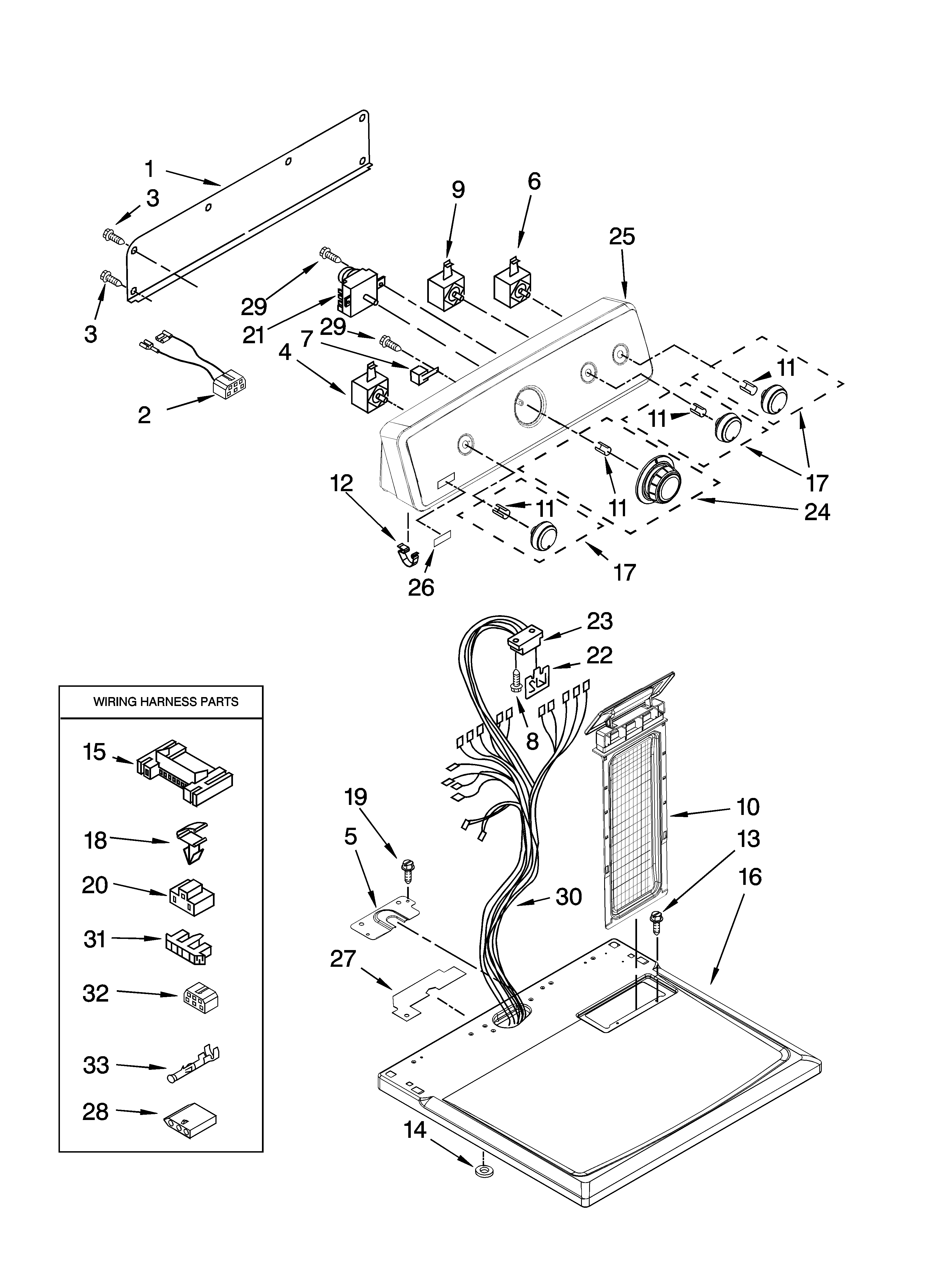 TOP AND CONSOLE PARTS