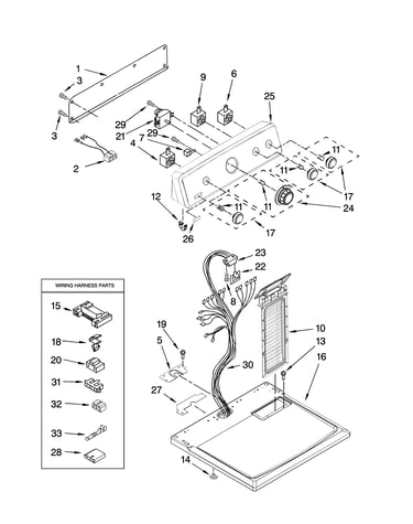 Top and console parts