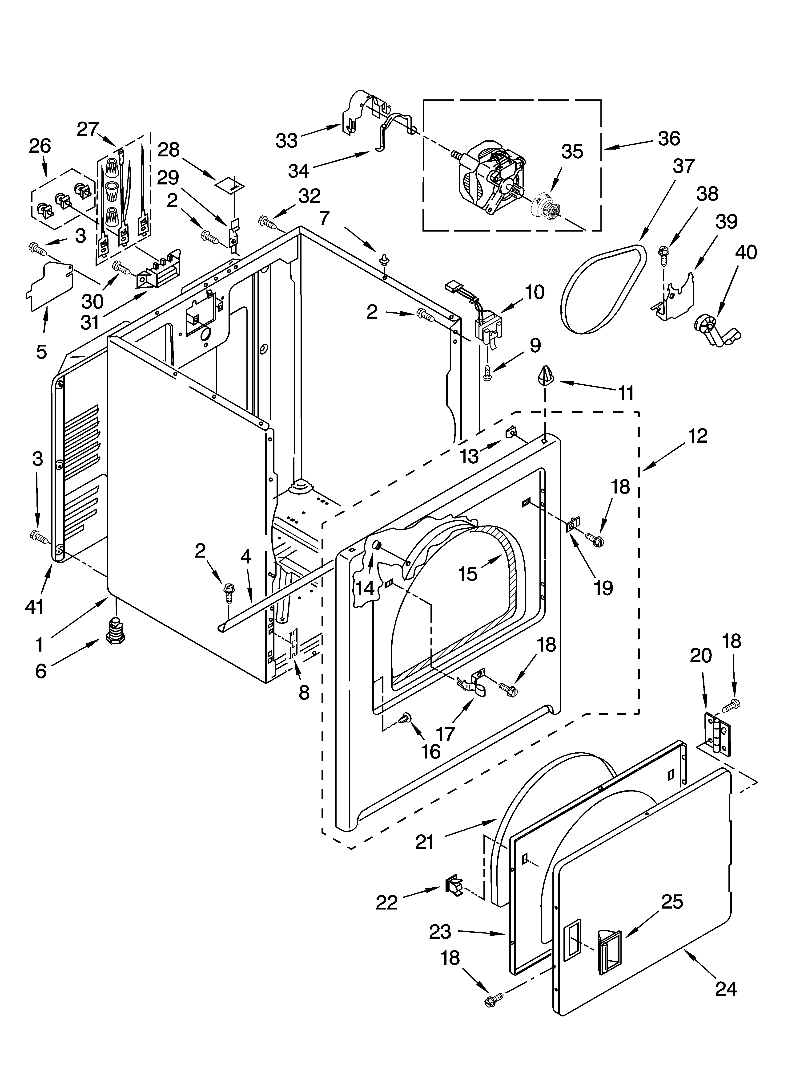 Cabinet parts