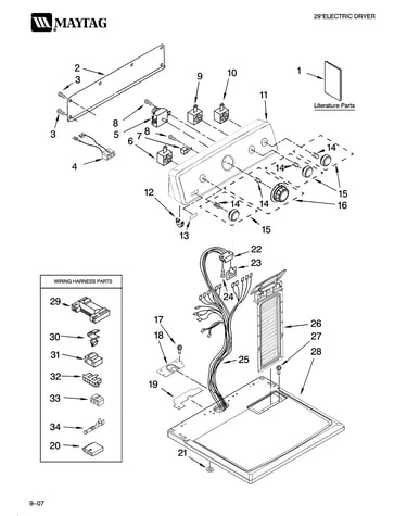 Top and console parts