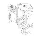 Maytag MED5840TW0 cabinet parts diagram