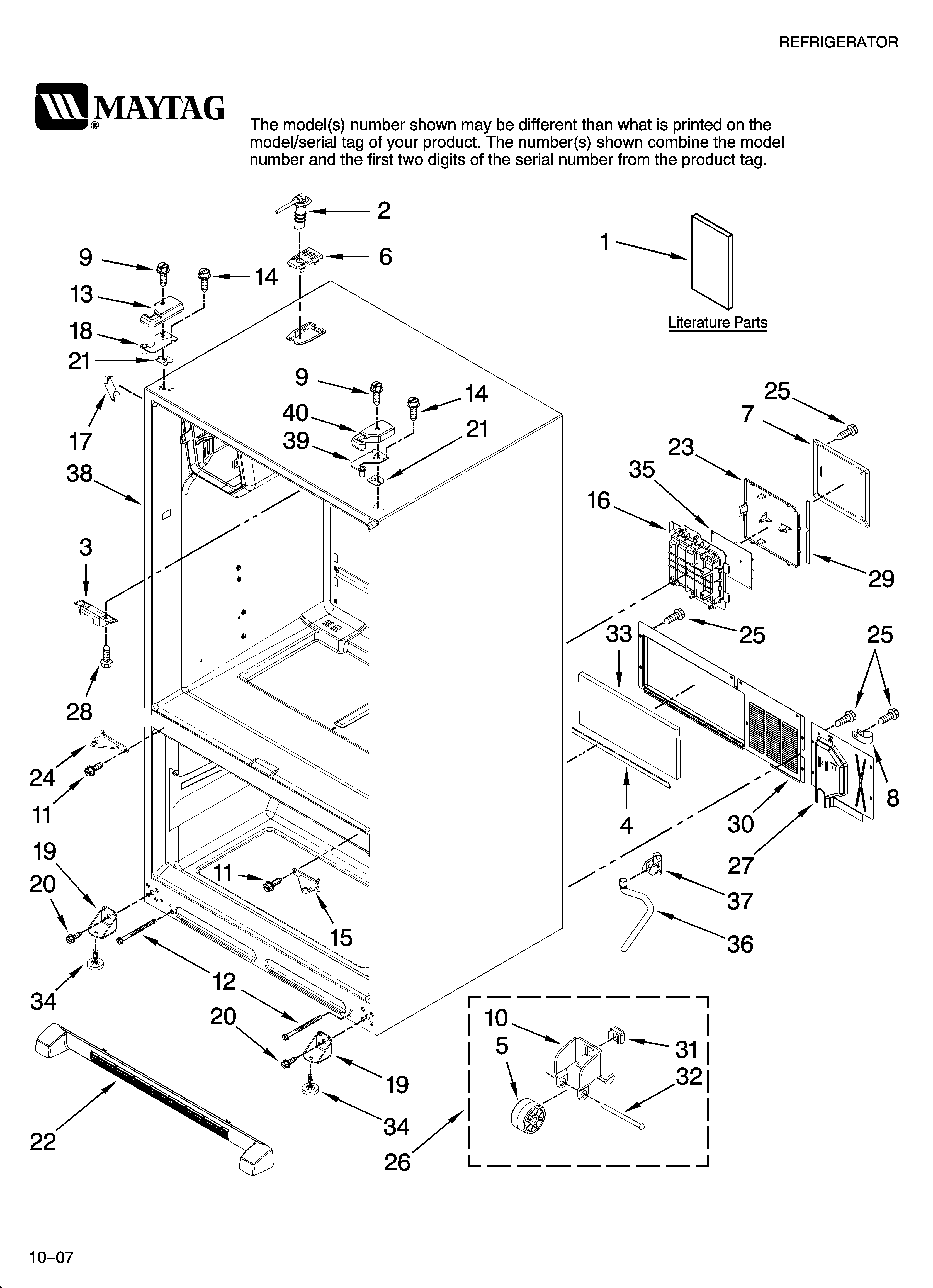 Cabinet parts