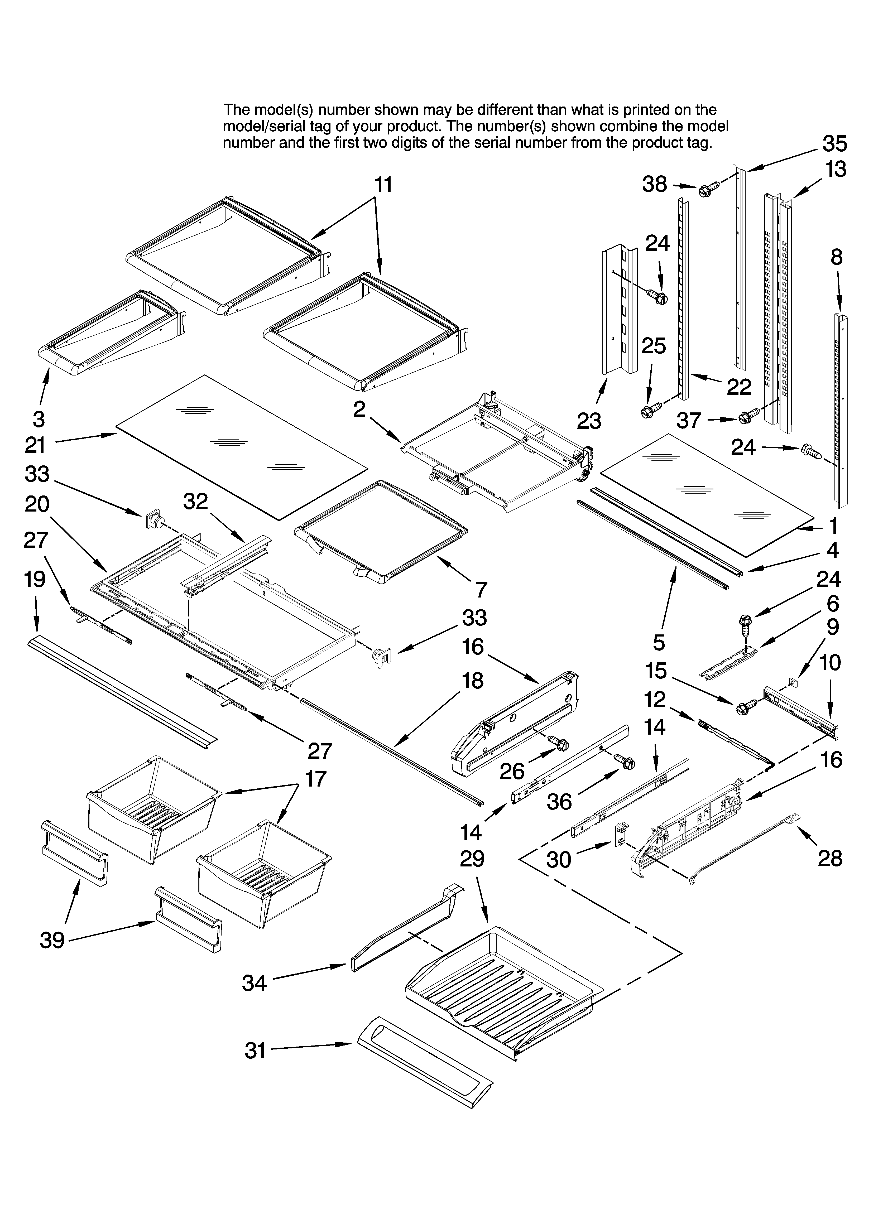 Shelf parts