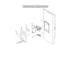 Maytag MFI2568AES12 dispenser front parts diagram