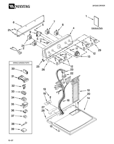 Top and console parts