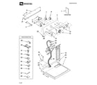 Maytag MGD5770TQ0 top and console parts diagram