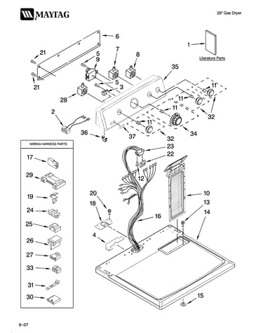 Top and console parts