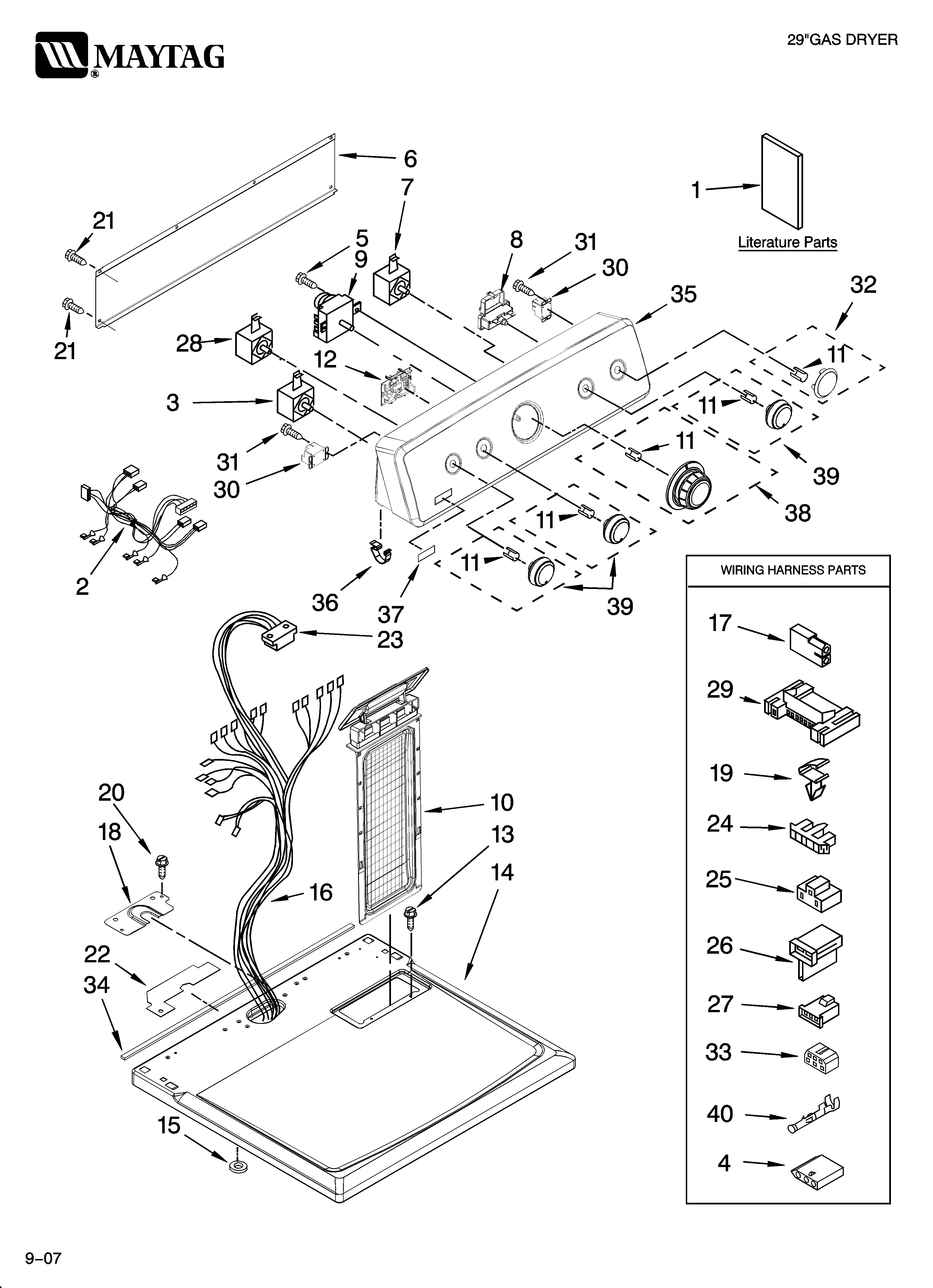 TOP AND CONSOLE PARTS