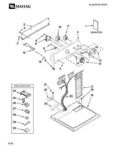 Top and console parts