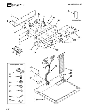 Top and console parts