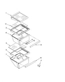 Refrigerator shelf parts