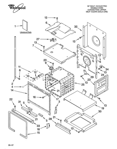 Lower oven parts