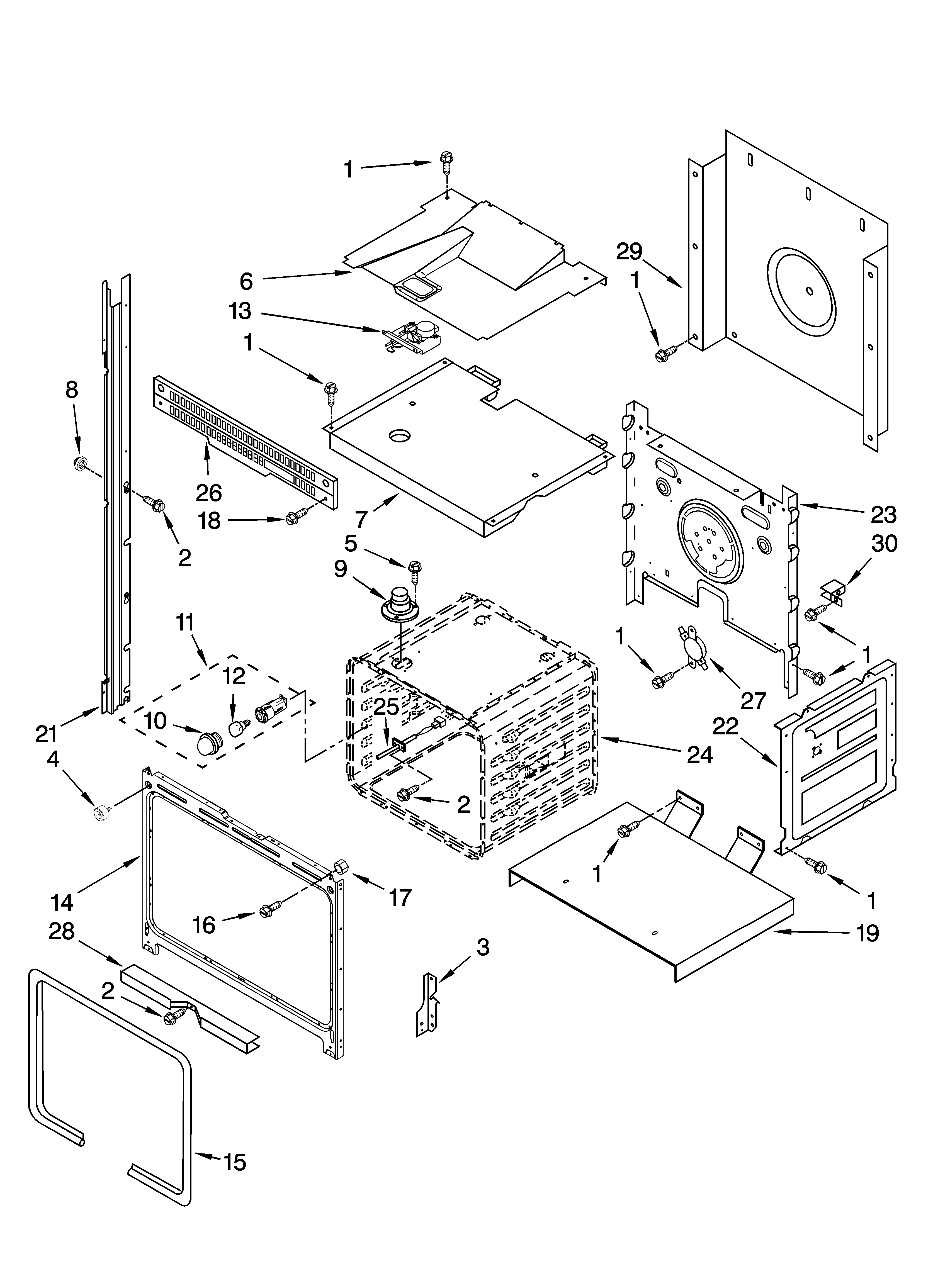 UPPER OVEN PARTS