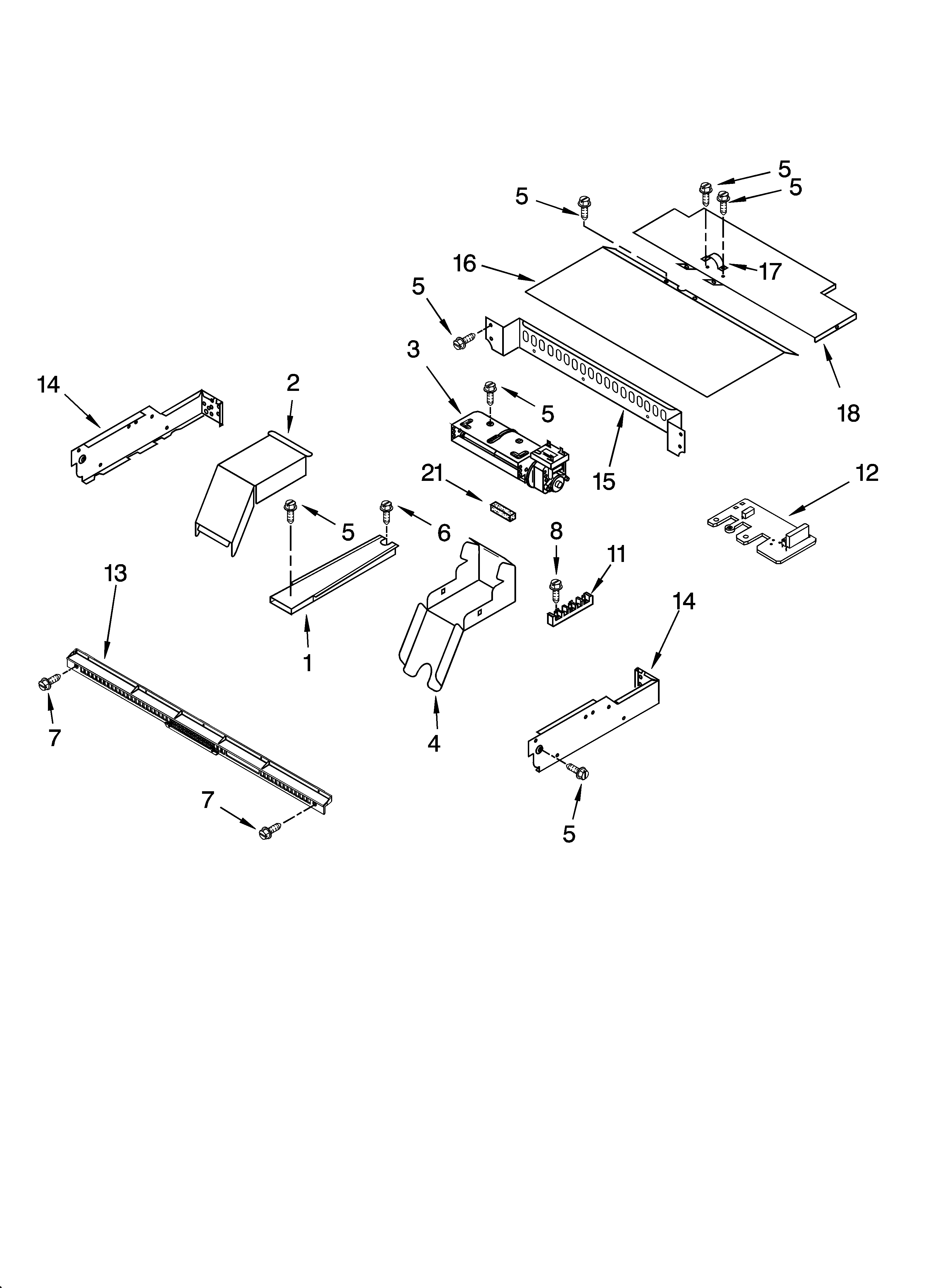 Top venting parts, optional parts