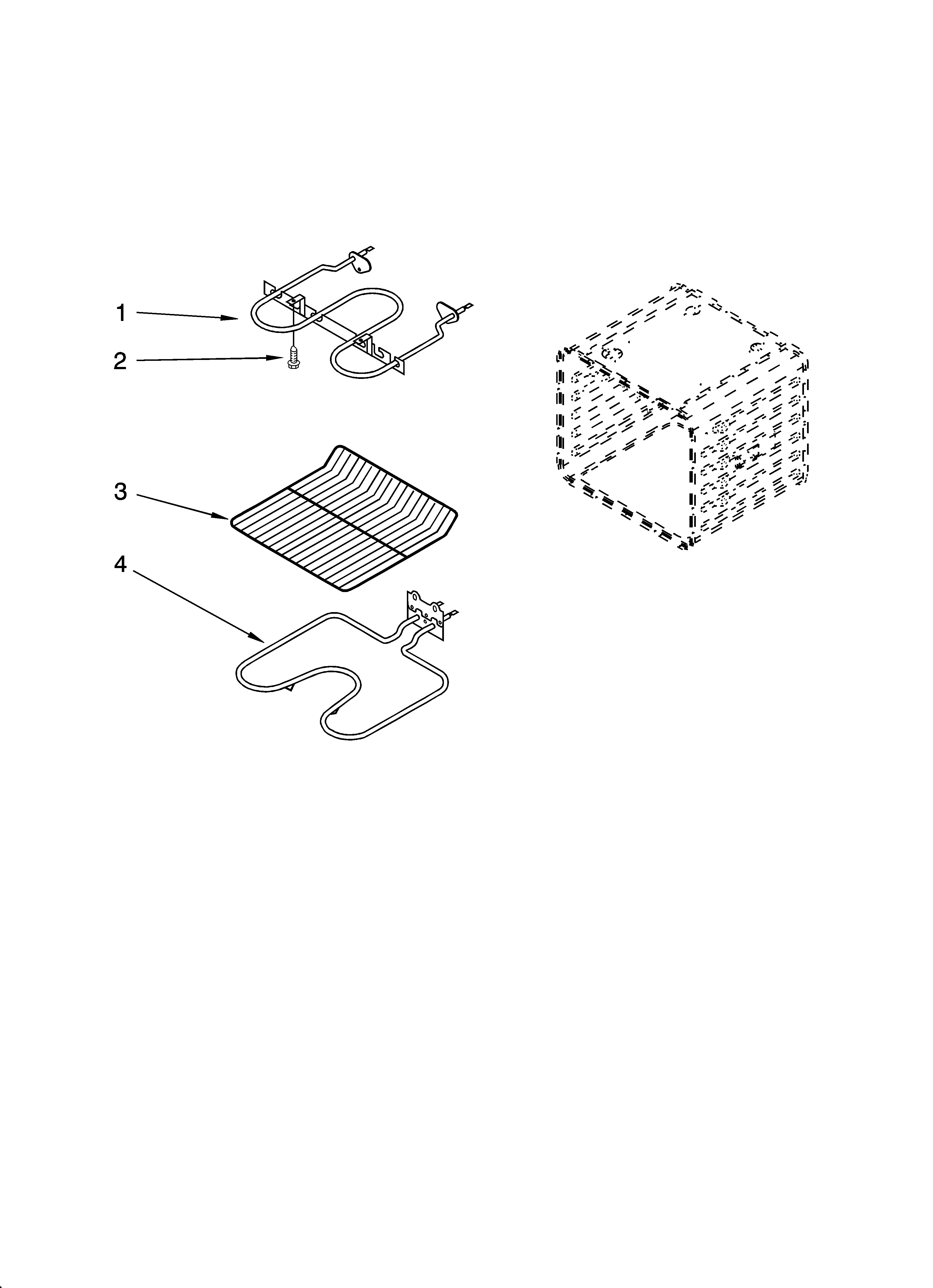 Internal oven parts