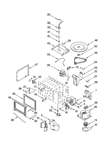 Cabinet and stirrer parts