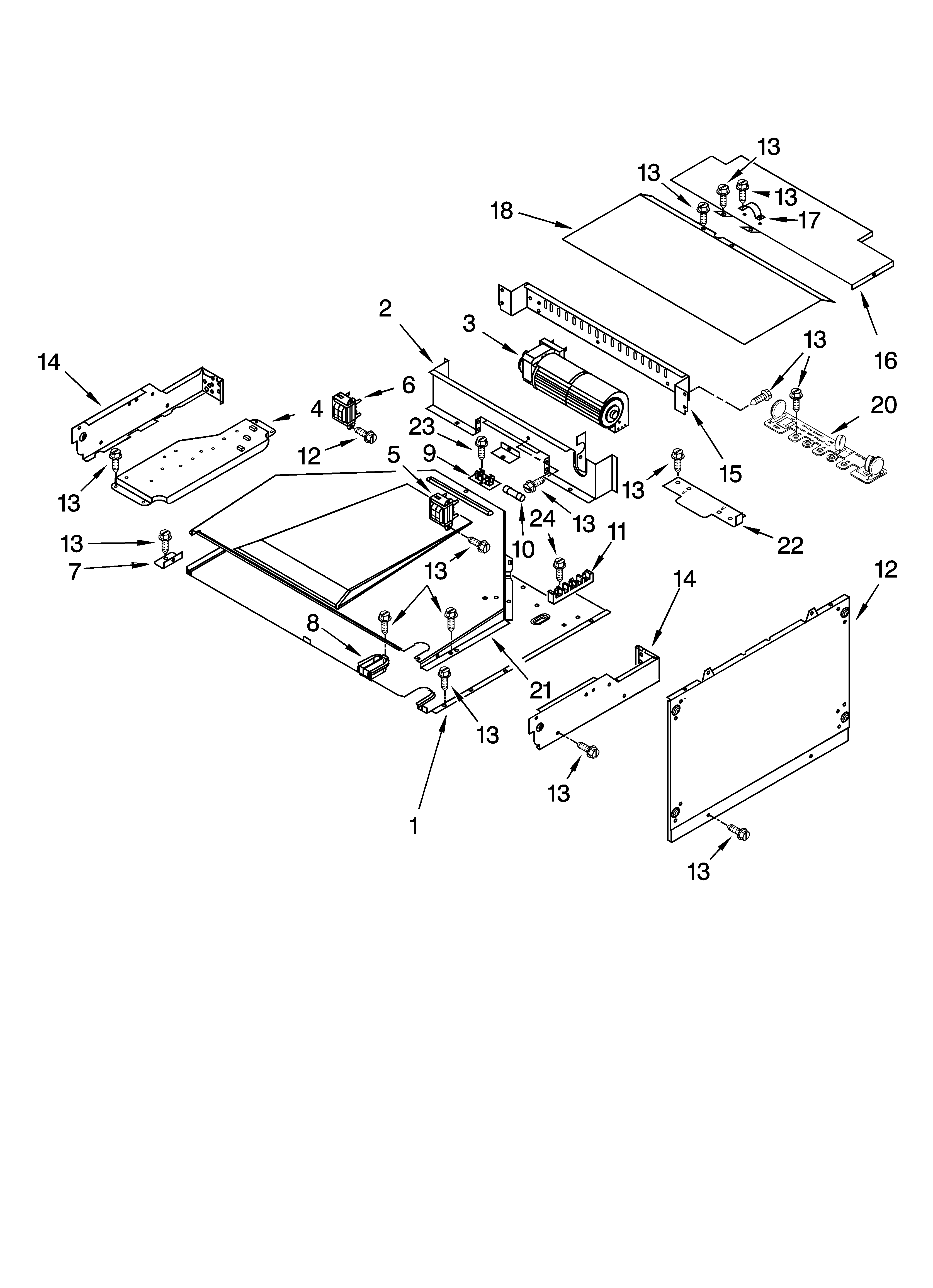 Top venting parts, optional parts (not included)