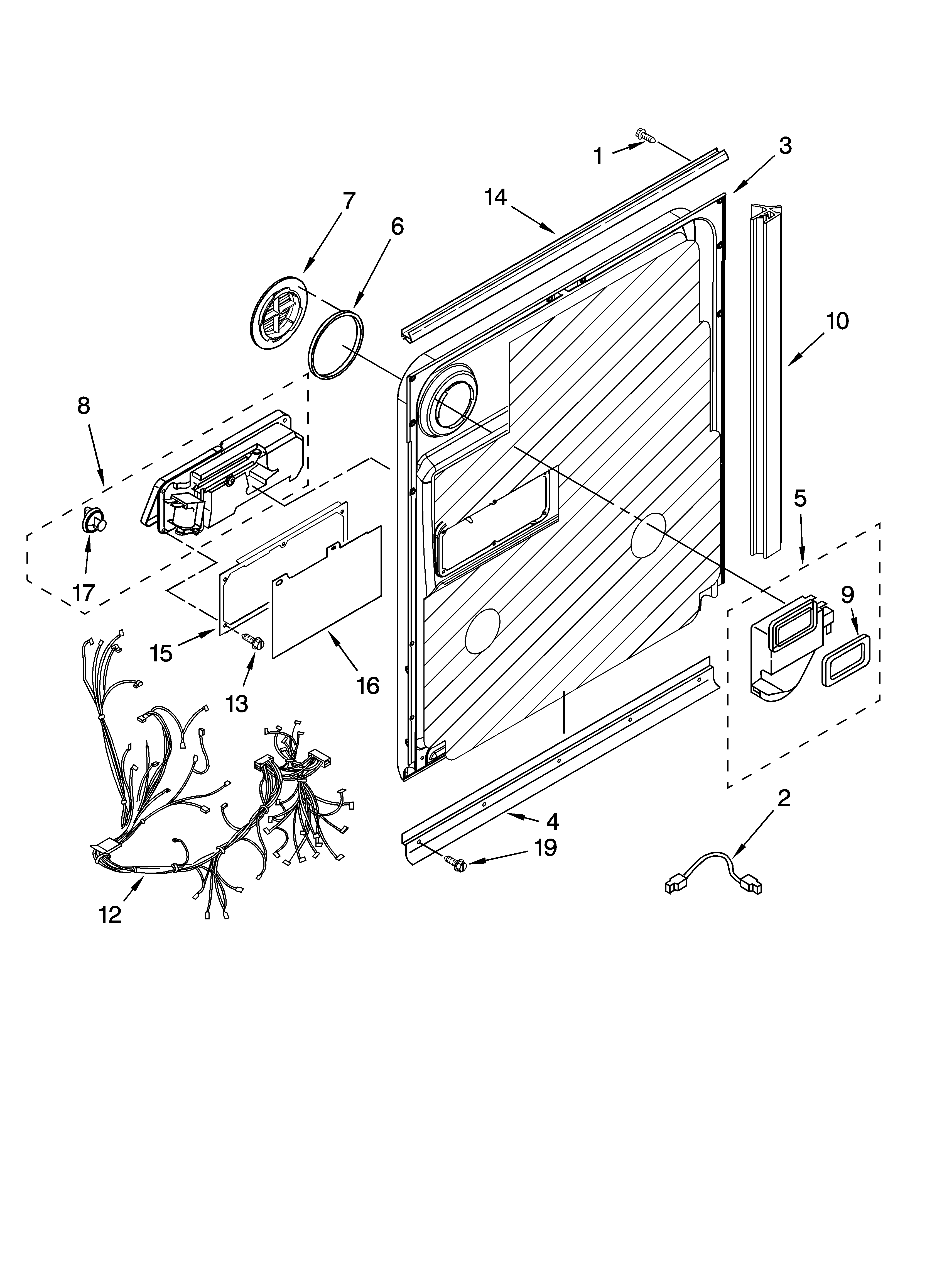 Door and latch parts