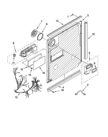Door and latch parts