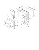 Oven door parts