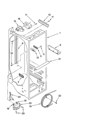 Refrigerator liner parts