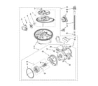 KitchenAid KUDA03CTWH2 pump and motor parts diagram