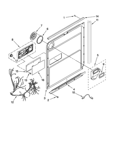 Door and latch parts