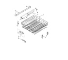 KitchenAid KUDK03FTWH2 upper rack and track parts diagram