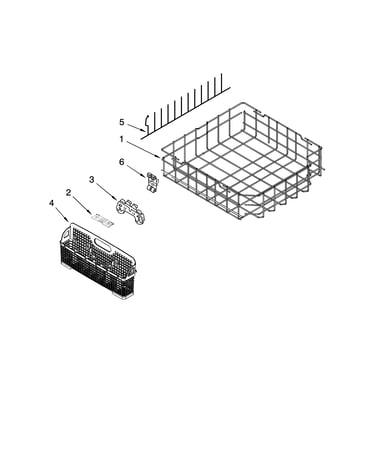 Lower rack parts, optional parts (not included)