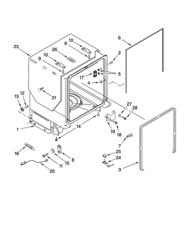 Tub and frame parts