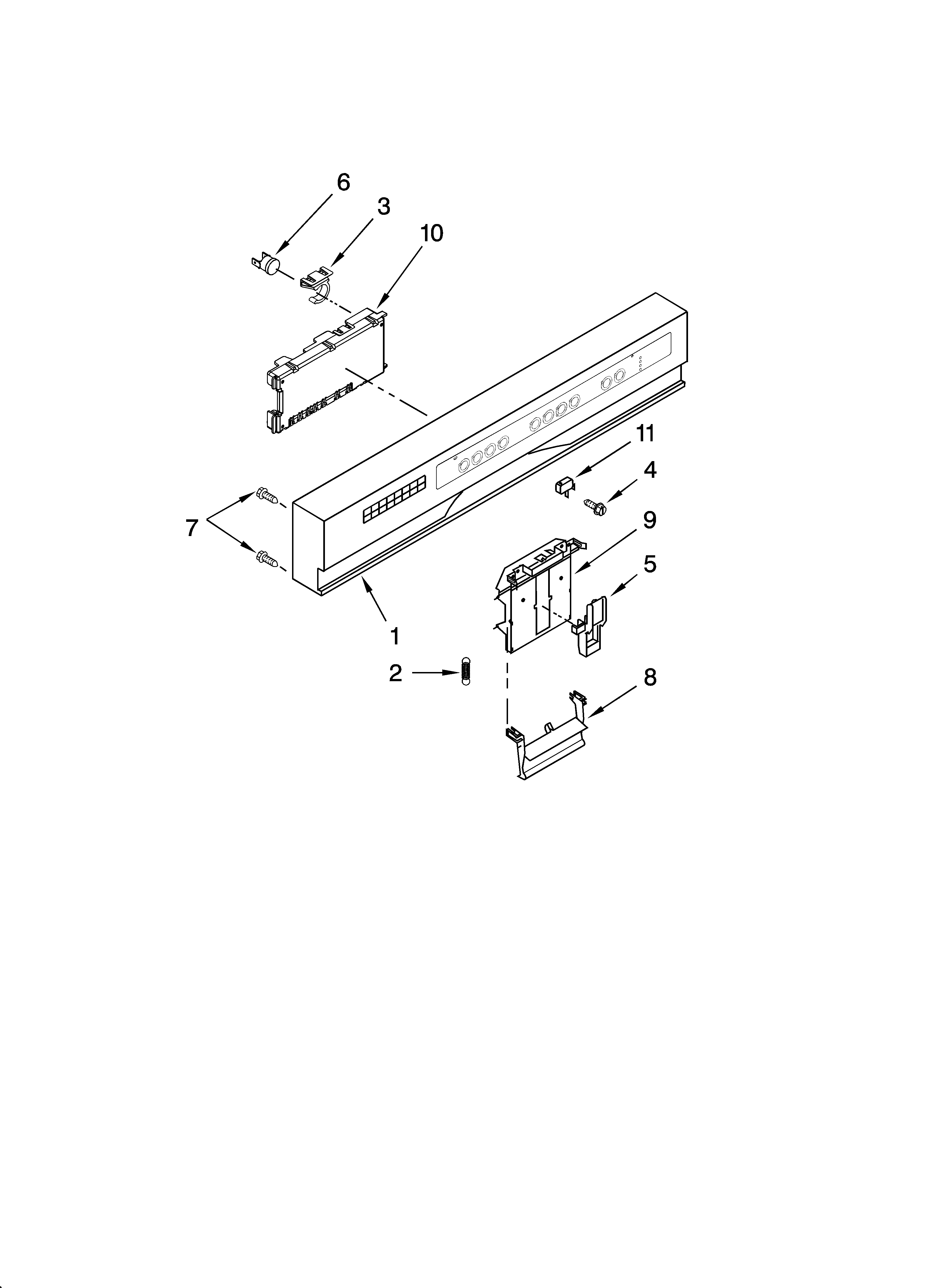 Control panel parts