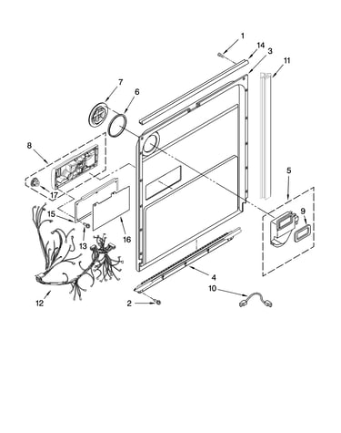 Door and latch parts