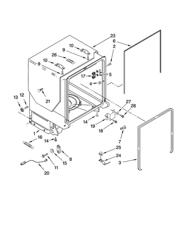 Tub and frame parts