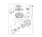 KitchenAid KUDL03ITSS2 pump and motor parts diagram