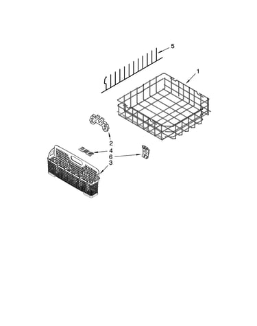 Lower rack parts, optional parts (not included)