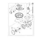 KitchenAid KUDU03FTPA2 pump and motor parts diagram