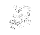 Whirlpool MH1170XST2 interior and ventilation parts diagram