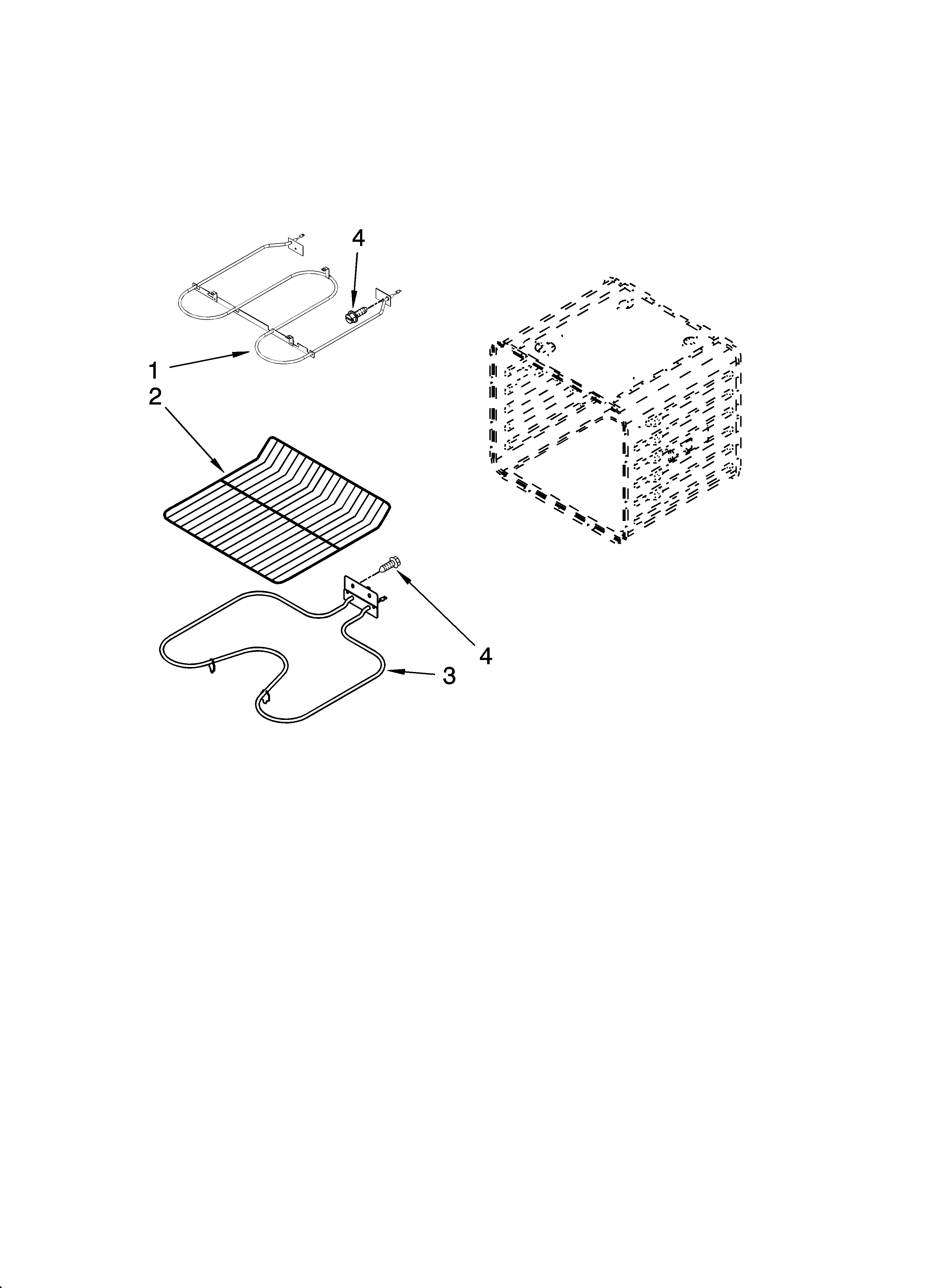 Internal oven parts