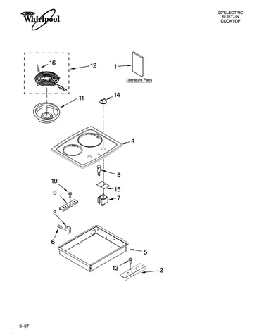 Cooktop parts, optional parts