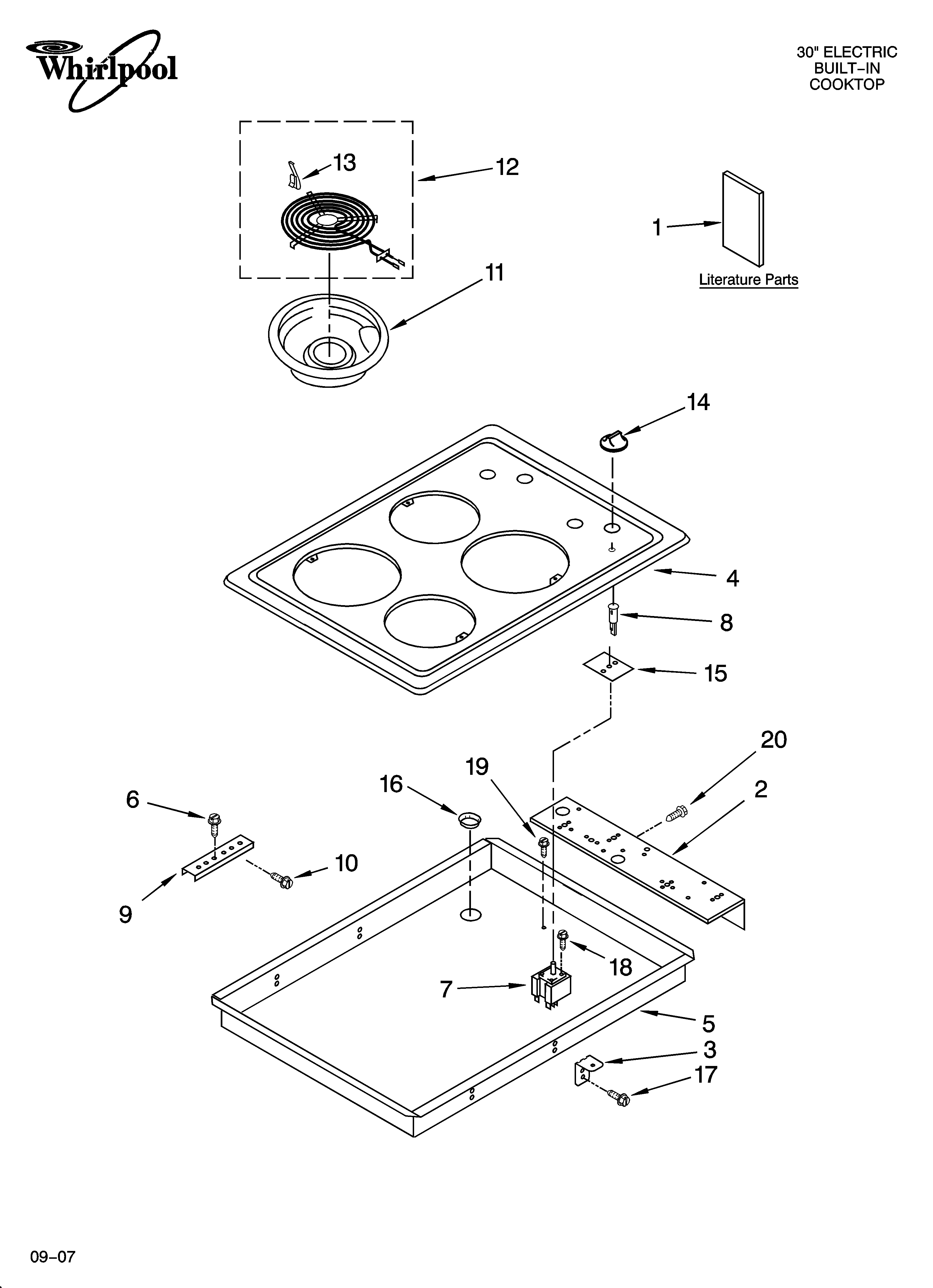 Cooktop parts