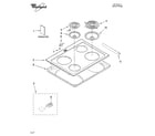 Whirlpool RS160LXTB0 cooktop parts diagram