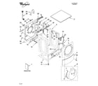 Whirlpool WFW9200SQ01 top and cabinet parts diagram