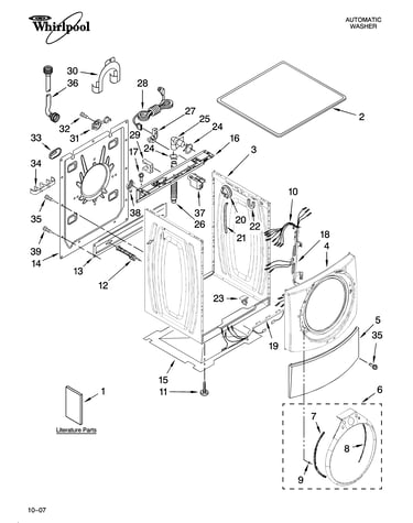 Top and cabinet parts