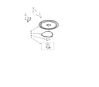 Whirlpool YMH1160XSQ1 magnetron and turntable parts diagram